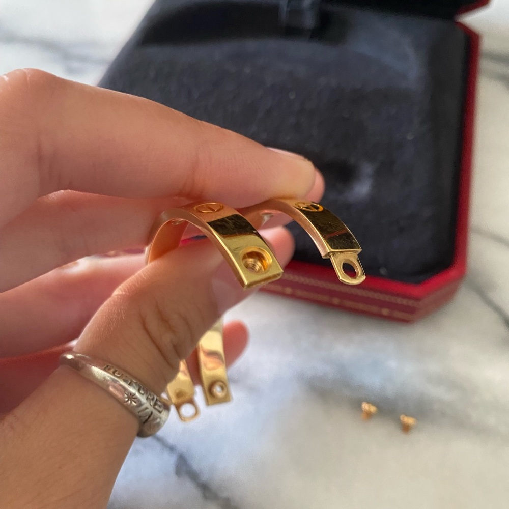 NFS. Cartier Love Bracelet 4 diamonds 16 Gold - Picture 10 of 11